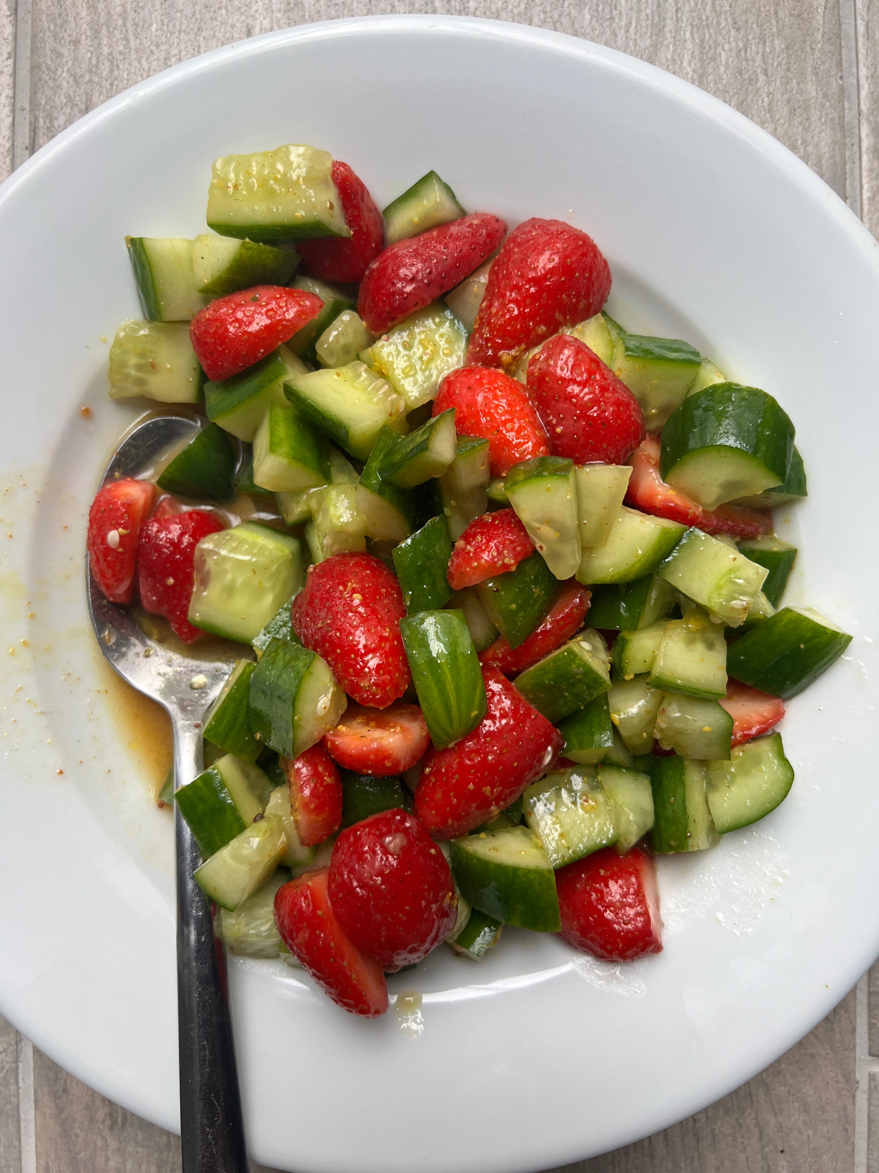 Strawberry Cucumber Spring Salad