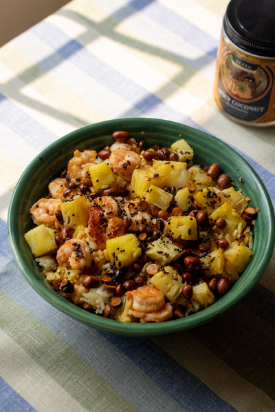 Pineapple Mango Shrimp Coco Fried Rice