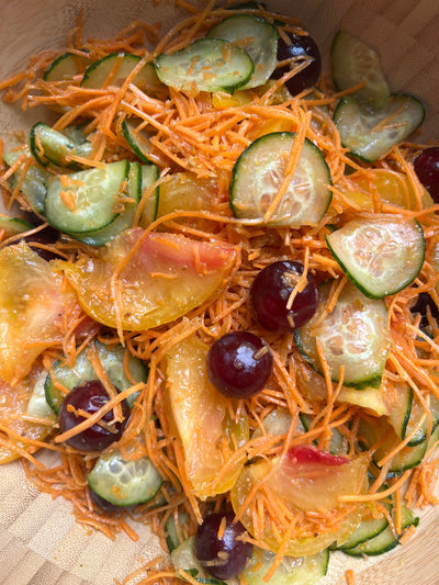 Plum & Tomato Peak Summer Salad