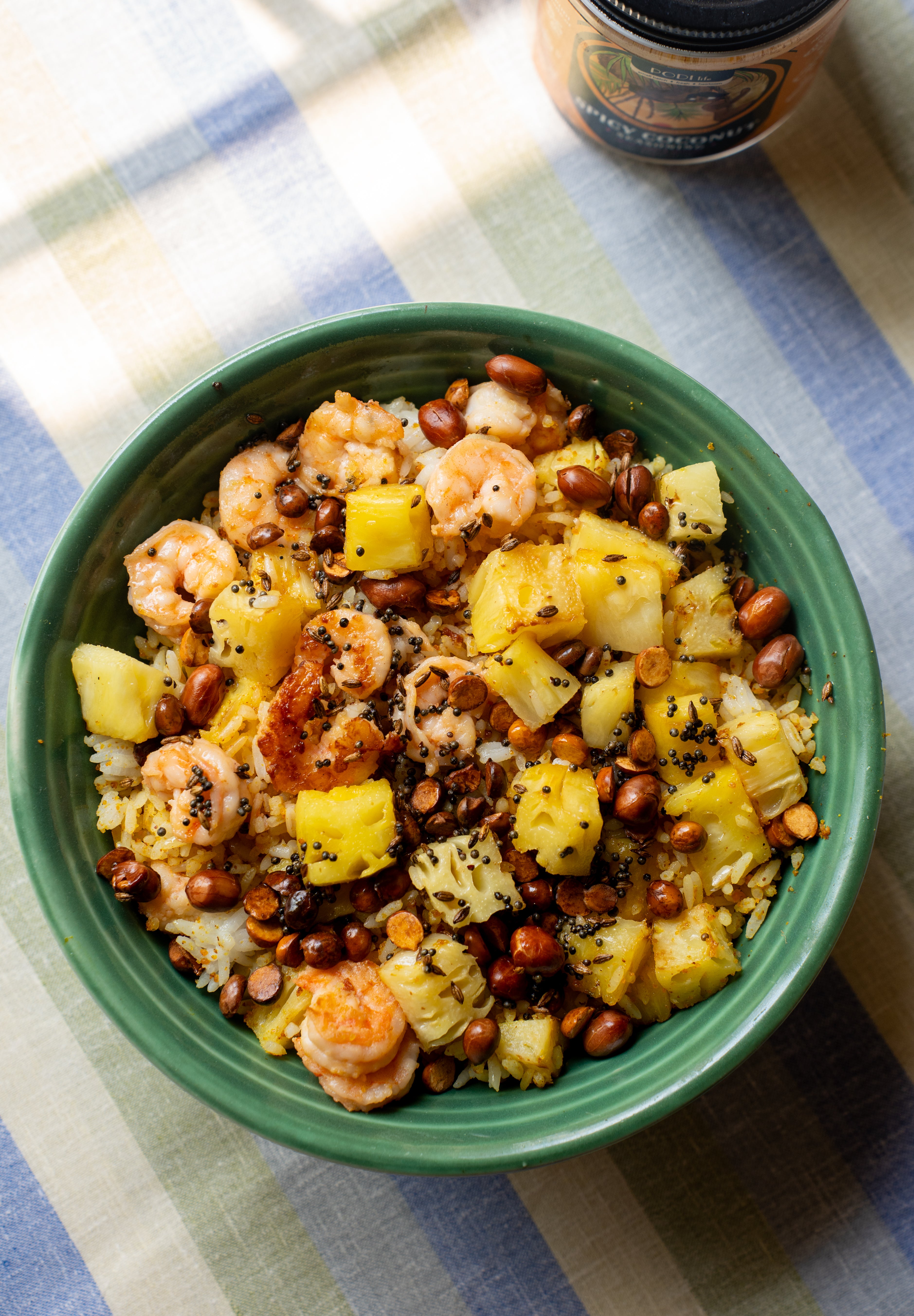 Pineapple Mango Shrimp Coco Fried Rice