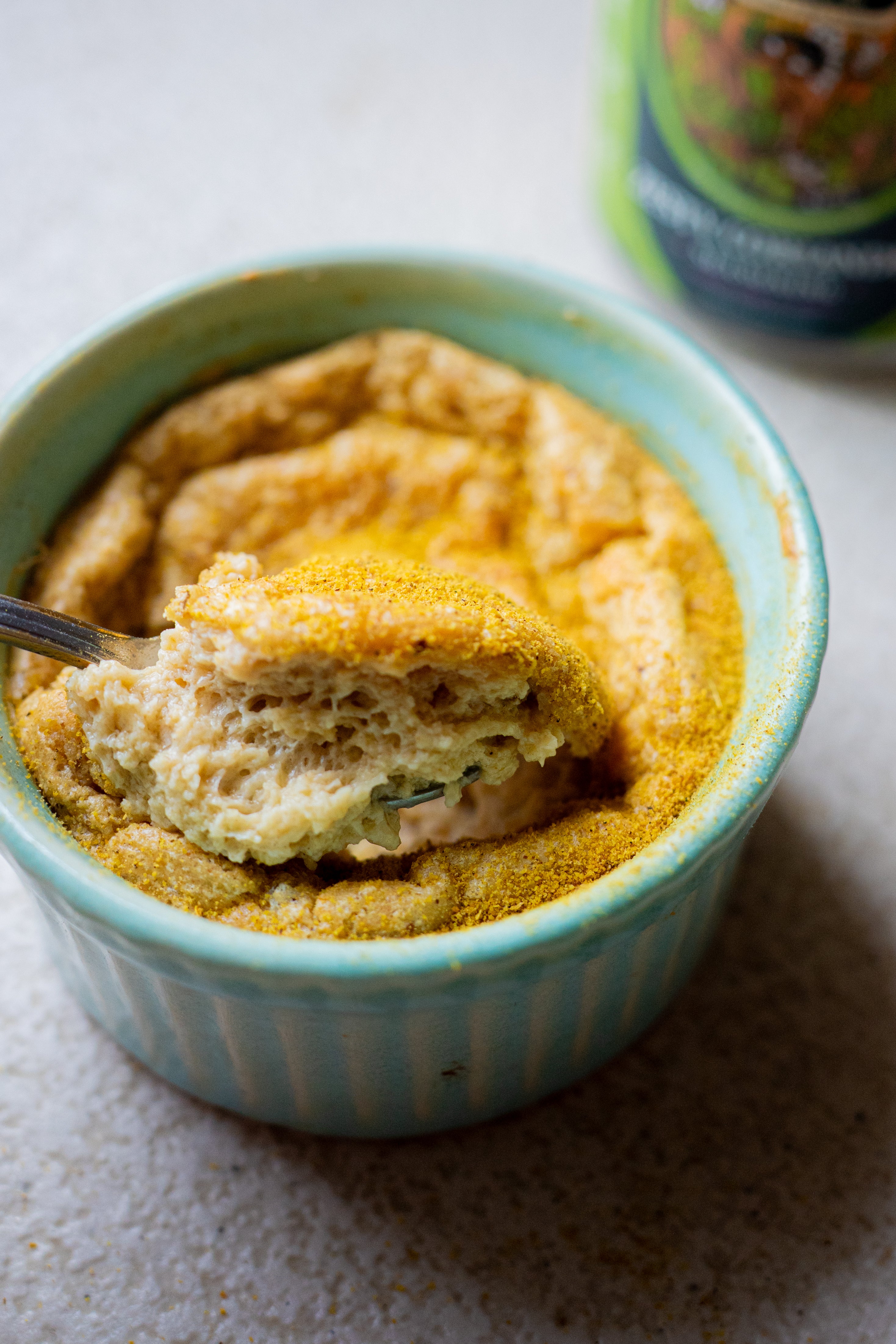 Zesty Coriander Cheese Souffle